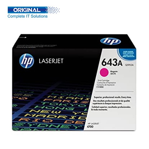 HP 643A Magenta Original Color LaserJet Toner (Q5953A)