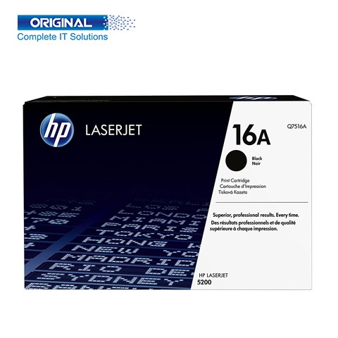 HP 16A Black Original LaserJet Toner  (Q7516A)