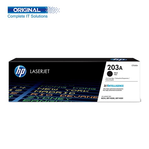 HP 203A Black Original Color LaserJet Toner (CF540A)