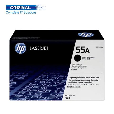 HP 55A Black Original LaserJet Toner  (CE255A)